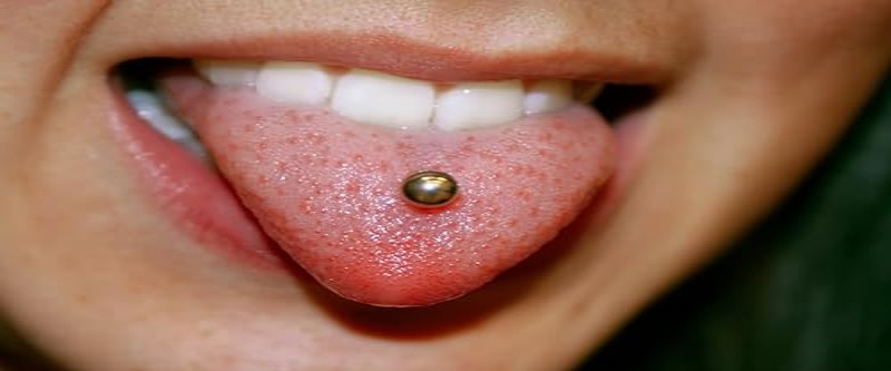 tongue tip piercing